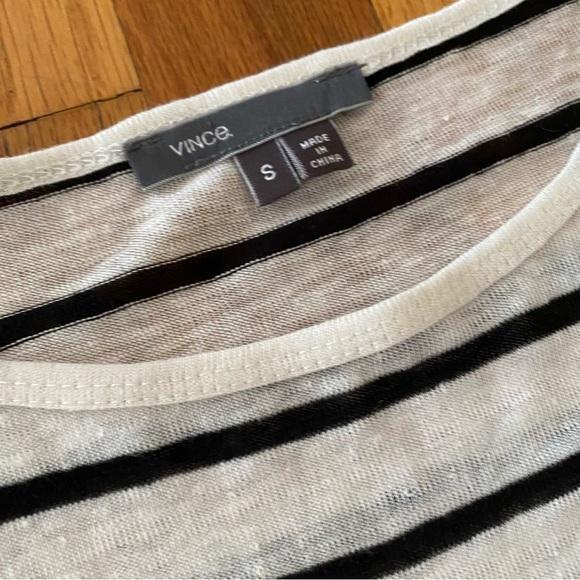 Vince 100% Linen Oversized Long Sleeve Top - Picture 2 of 5